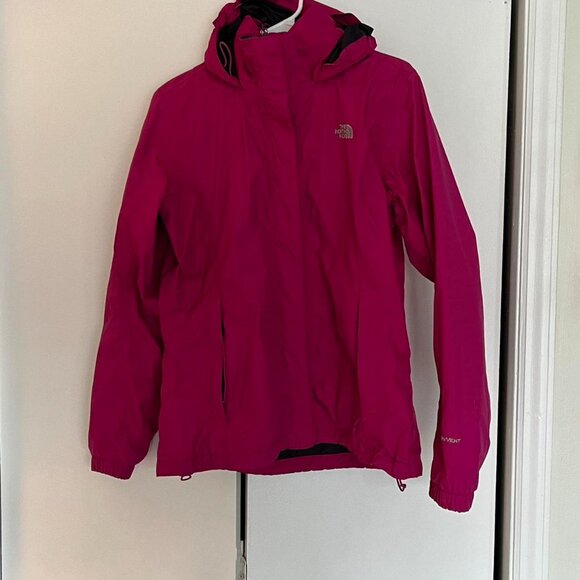 Pink North Face Windbreaker Jacket, Women's Raincoat, Size Large - Picture 3 of 7